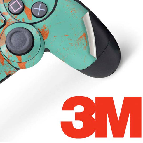 Turquoise and Orange Marble PS4 Pro/Slim Controller Skin