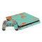Turquoise and Orange Marble PS4 Slim Bundle Skin