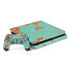 Turquoise and Orange Marble PS4 Slim Bundle Skin