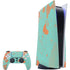 Turquoise and Orange Marble PS5 Bundle Skin