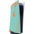 Turquoise and Orange Marble PS5 Digital Edition Console Skin