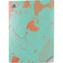 Turquoise and Orange Marble PS5 Digital Edition Console Skin