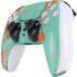 Turquoise and Orange Marble PS5 Controller Skin