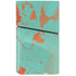 Turquoise and Orange Marble PS5 Slim Disk Bundle Skin
