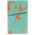 Turquoise and Orange Marble PS5 Slim Disk Console Skin
