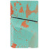Turquoise and Orange Marble PS5 Slim Disk Console Skin