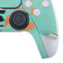 Turquoise and Orange Marble PS5 Slim Digital Edition Bundle Skin