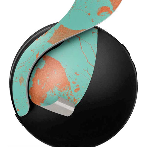 Turquoise and Orange Marble PULSE 3D Wireless Headset for PS5 Skin