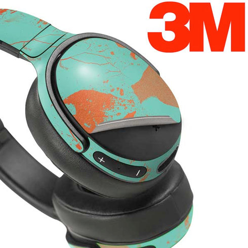 Turquoise and Orange Marble Skullcandy Venue Skin