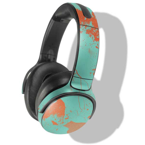 Turquoise and Orange Marble Skullcandy Venue Skin