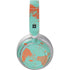 Turquoise and Orange Marble Surface Headphones Skin