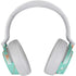 Turquoise and Orange Marble Surface Headphones Skin