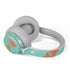 Turquoise and Orange Marble Surface Headphones Skin