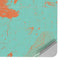 Turquoise and Orange Marble Surface Laptop Studio Skin