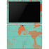 Turquoise and Orange Marble Surface Pro 6 Skin