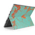 Turquoise and Orange Marble Surface Pro 8 Skin