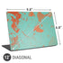 Turquoise and Orange Marble Universal Laptop 12in (9.8 x 6.8in) Skin