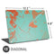 Turquoise and Orange Marble Universal Laptop 15in (12.2 x 8.8in) Skin