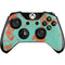 Turquoise and Orange Marble Xbox One Controller Skin