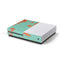 Turquoise and Orange Marble Xbox One S Console Skin