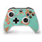 Turquoise and Orange Marble Xbox One S Controller Skin