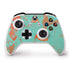 Turquoise and Orange Marble Xbox One S Controller Skin
