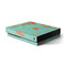 Turquoise and Orange Marble Xbox One X Console Skin