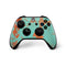 Turquoise and Orange Marble Xbox One X Controller Skin