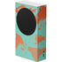 Turquoise and Orange Marble Xbox Series S Console Skin