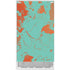 Turquoise and Orange Marble Xbox Series S Console Skin