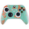 Turquoise and Orange Marble Xbox Series S Controller Skin
