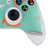 Turquoise and Orange Marble Xbox Series S Controller Skin