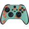 Turquoise and Orange Marble Xbox Series X Controller Skin