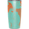 Turquoise and Orange Marble Yeti 20oz Tumbler Skin