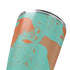 Turquoise and Orange Marble Yeti 20oz Tumbler Skin
