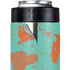Turquoise and Orange Marble Yeti Colster Can Insulator Skin