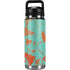 Turquoise and Orange Marble YETI Rambler 26oz Bottle Skin