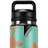 Turquoise and Orange Marble YETI Rambler 26oz Bottle Skin