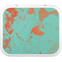 Turquoise and Orange Marble YETI Roadie 24 Hard Cooler Skin