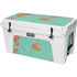 Turquoise and Orange Marble YETI Tundra 75 Hard Cooler Skin
