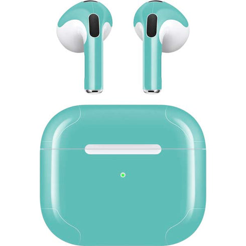 Turquoise Blue Solid Apple AirPods (3rd Gen 2021) Skin