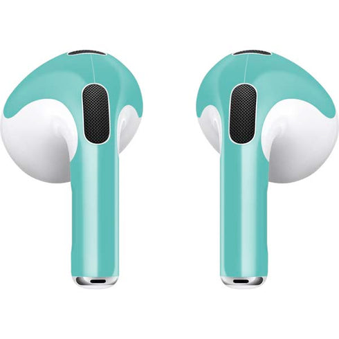 Turquoise Blue Solid Apple AirPods (3rd Gen 2021) Skin