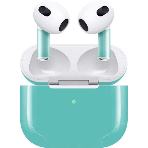 Turquoise Blue Solid Apple AirPods (3rd Gen 2021) Skin