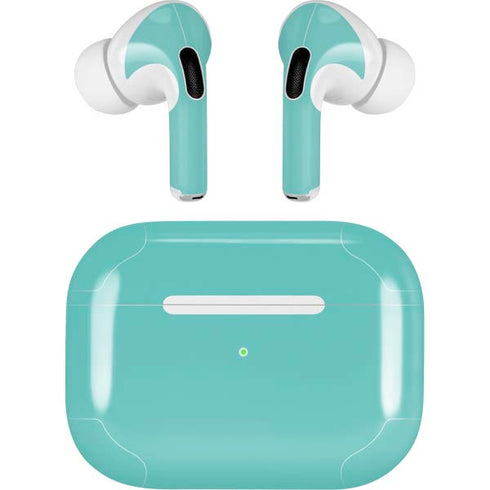 Turquoise Blue Solid Apple AirPods Pro Skin