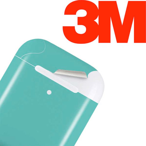 Turquoise Blue Solid Apple AirPods Skin