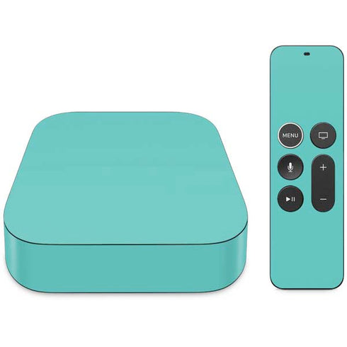 Turquoise Blue Solid Apple TV Skin