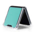 Turquoise Galaxy Z Flip5 5G Clear Case