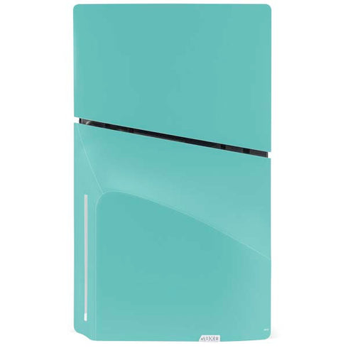 Turquoise PS5 Slim Disk Console Skin
