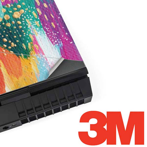 Turquoise Brush Stroke by Etta Vee Dell Alienware Skin