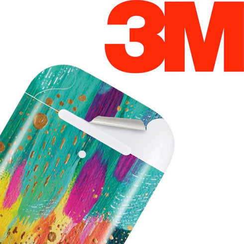 Etta Vee Turquoise Brush Stroke Apple AirPods 2 Skin